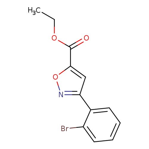 CCOC(=O)c1onc(c1)c1ccccc1Br