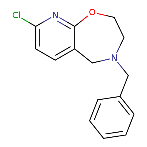 Clc1ccc2c(n1)OCCN(C2)Cc1ccccc1