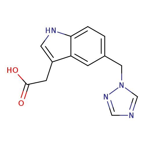 OC(=O)Cc1c[nH]c2c1cc(Cn1cncn1)cc2