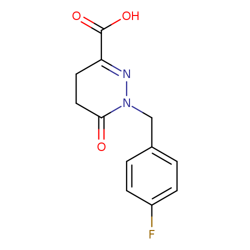 OC(=O)C1=NN(C(=O)CC1)Cc1ccc(cc1)F