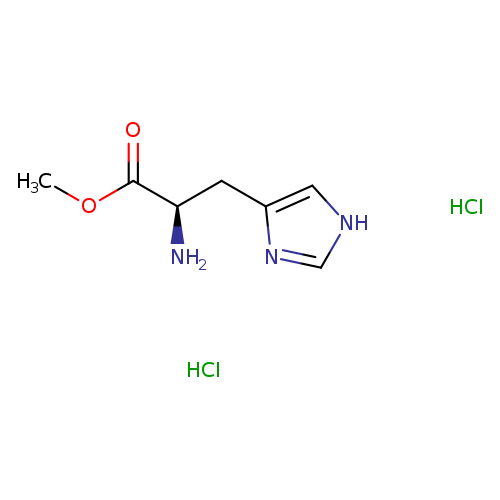 COC(=O)[C@@H](Cc1nc[nH]c1)N.Cl.Cl