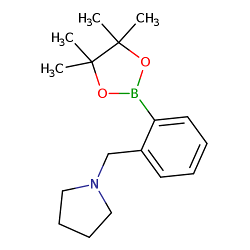 CC1(C)OB(OC1(C)C)c1ccccc1CN1CCCC1