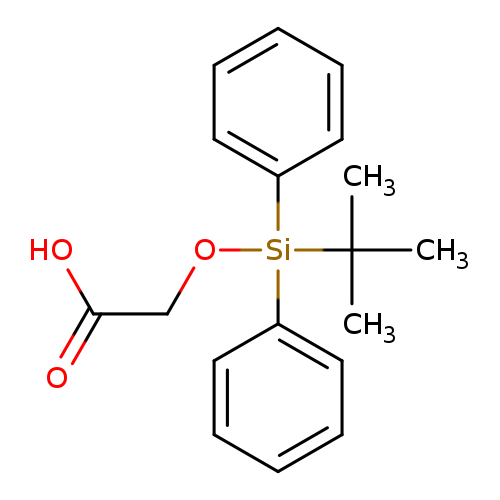 OC(=O)CO[Si](C(C)(C)C)(c1ccccc1)c1ccccc1