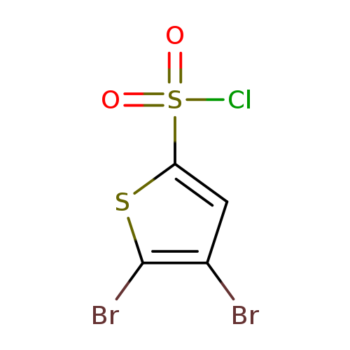 Brc1sc(cc1Br)S(=O)(=O)Cl