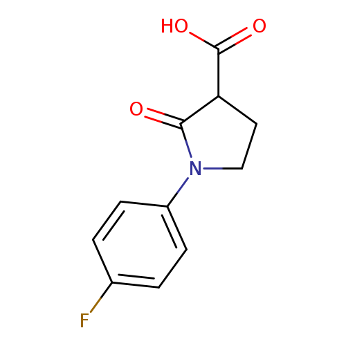 OC(=O)C1CCN(C1=O)c1ccc(cc1)F