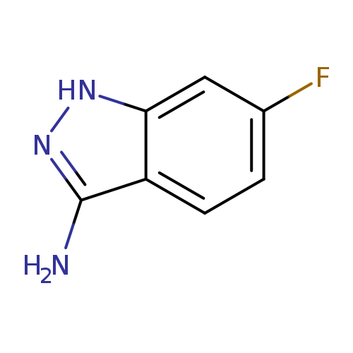 Fc1ccc2c(c1)[nH]nc2N