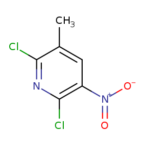 [O-][N+](=O)c1cc(C)c(nc1Cl)Cl