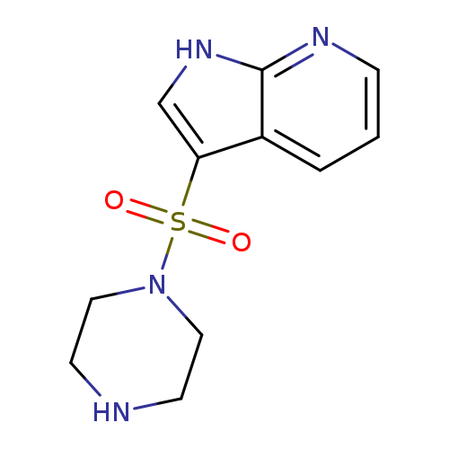 O=S(=O)(c1c[nH]c2c1cccn2)N1CCNCC1