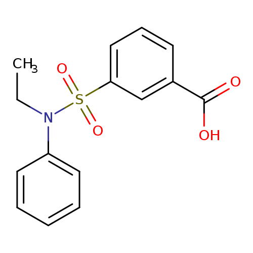 CCN(S(=O)(=O)c1cccc(c1)C(=O)O)c1ccccc1