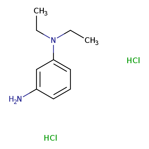 CCN(c1cccc(c1)N)CC.Cl.Cl