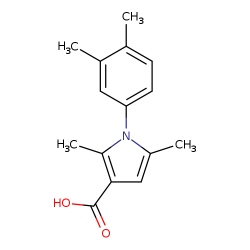 OC(=O)c1cc(n(c1C)c1ccc(c(c1)C)C)C