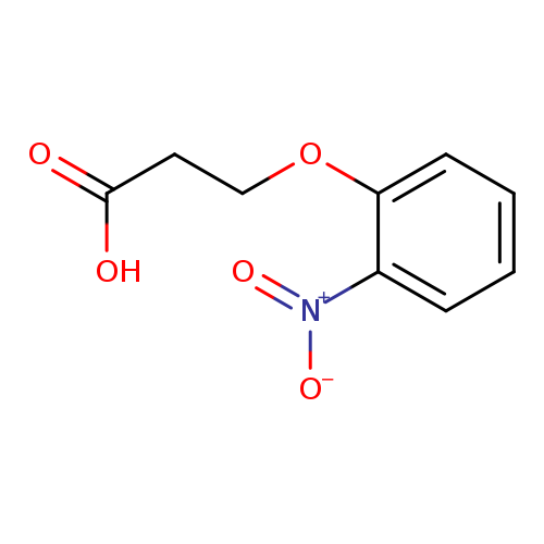 OC(=O)CCOc1ccccc1[N+](=O)[O-]