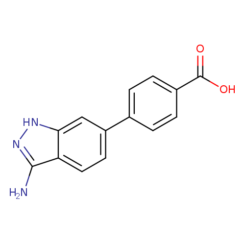 OC(=O)c1ccc(cc1)c1ccc2c(c1)[nH]nc2N