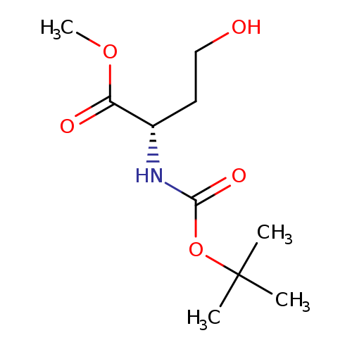 OCC[C@@H](C(=O)OC)NC(=O)OC(C)(C)C