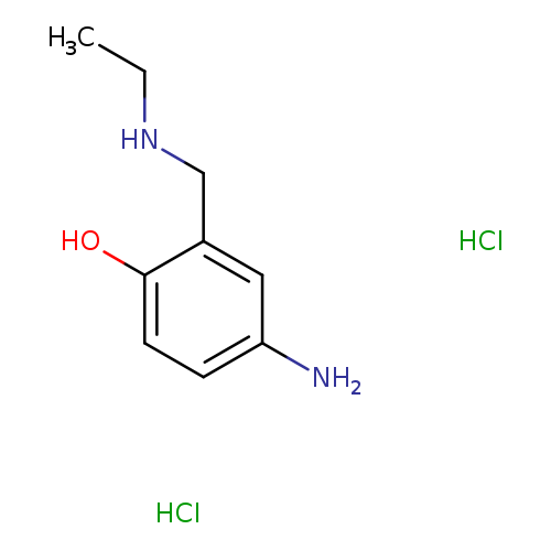 CCNCc1cc(N)ccc1O.Cl.Cl