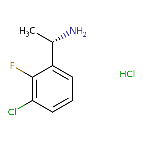 C[C@@H](c1cccc(c1F)Cl)N.Cl