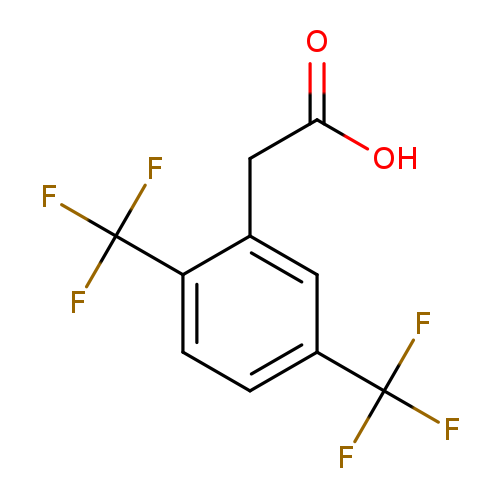 OC(=O)Cc1cc(ccc1C(F)(F)F)C(F)(F)F
