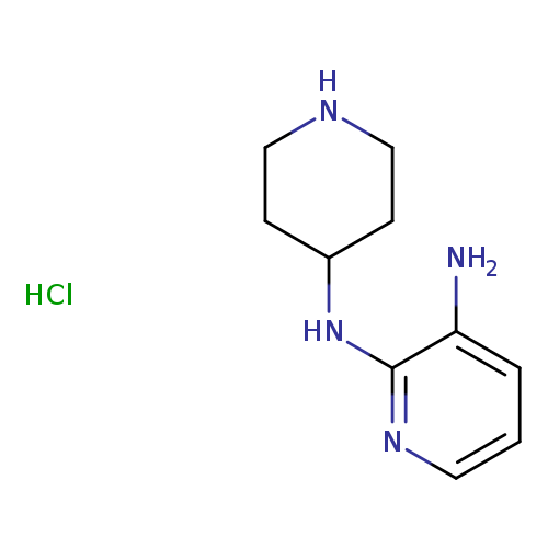 Nc1cccnc1NC1CCNCC1.Cl