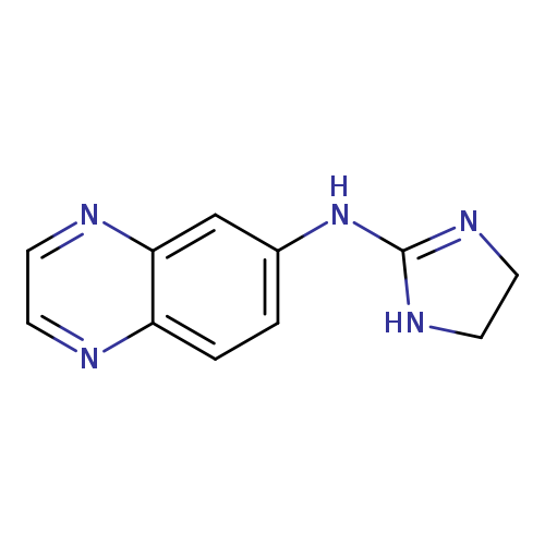 C1CN=C(N1)Nc1ccc2c(c1)nccn2