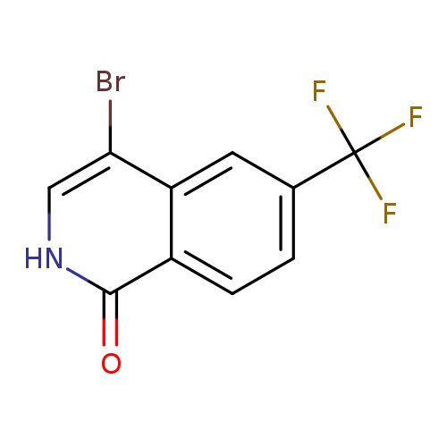 Brc1c[nH]c(=O)c2c1cc(cc2)C(F)(F)F