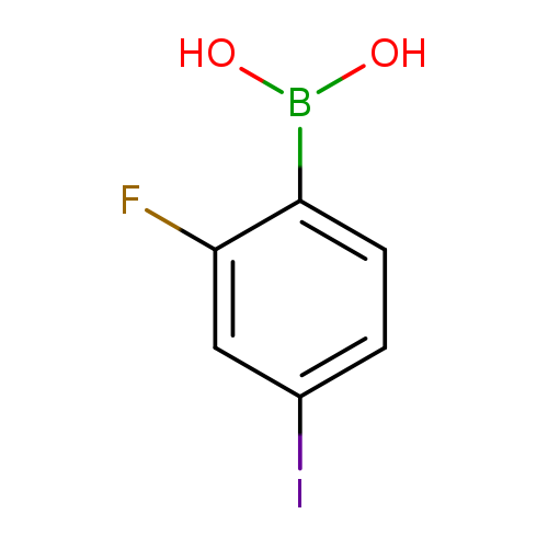 Ic1ccc(c(c1)F)B(O)O