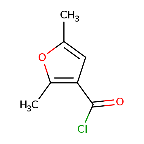 Cc1oc(c(c1)C(=O)Cl)C