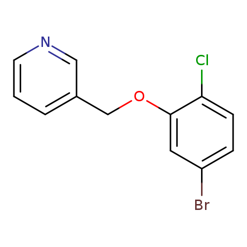Brc1ccc(c(c1)OCc1cccnc1)Cl