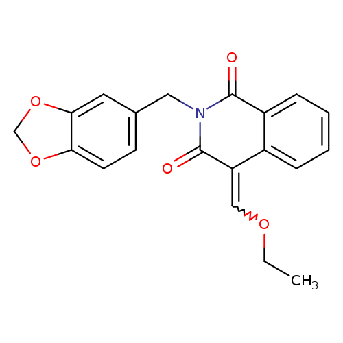 CCOC=C1C(=O)N(Cc2ccc3c(c2)OCO3)C(=O)c2c1cccc2