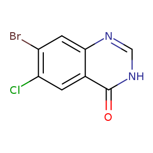 Brc1cc2nc[nH]c(=O)c2cc1Cl