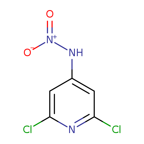 Clc1cc(cc(n1)Cl)N[N+](=O)[O-]