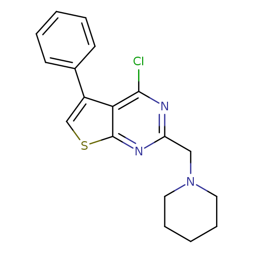 Clc1nc(CN2CCCCC2)nc2c1c(cs2)c1ccccc1