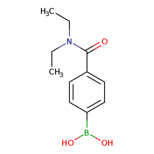 CCN(C(=O)c1ccc(cc1)B(O)O)CC