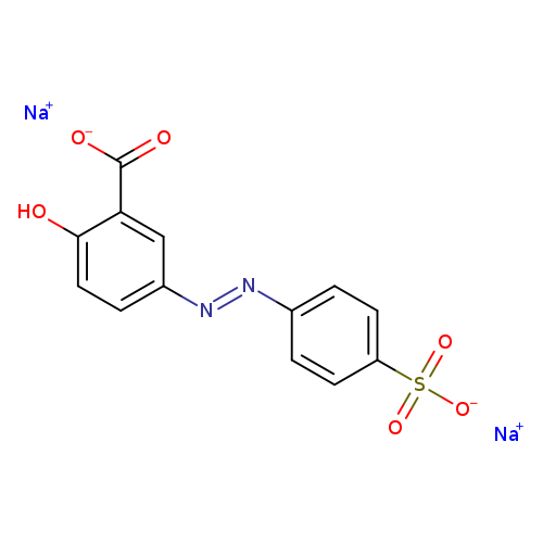 [O-]C(=O)c1cc(/N=N/c2ccc(cc2)S(=O)(=O)[O-])ccc1O.[Na+].[Na+]