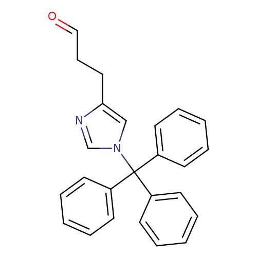 O=CCCc1ncn(c1)C(c1ccccc1)(c1ccccc1)c1ccccc1