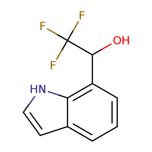 OC(C(F)(F)F)c1cccc2c1[nH]cc2