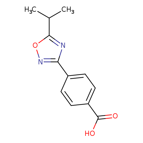 CC(c1onc(n1)c1ccc(cc1)C(=O)O)C