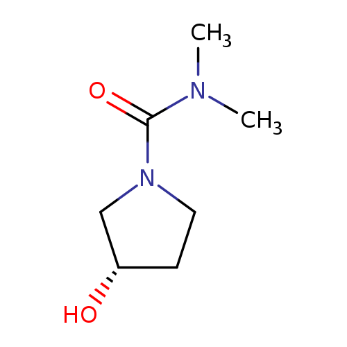 O[C@H]1CCN(C1)C(=O)N(C)C