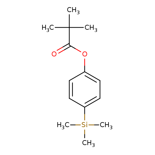O=C(C(C)(C)C)Oc1ccc(cc1)[Si](C)(C)C
