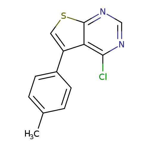 Cc1ccc(cc1)c1csc2c1c(Cl)ncn2
