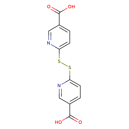 OC(=O)c1ccc(nc1)SSc1ccc(cn1)C(=O)O
