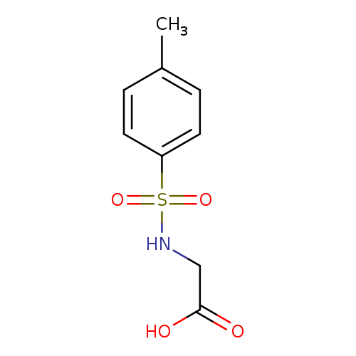 OC(=O)CNS(=O)(=O)c1ccc(cc1)C