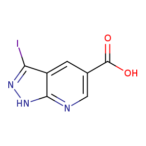 OC(=O)c1cc2c(I)n[nH]c2nc1