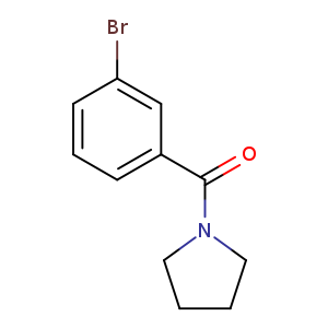 Brc1cccc(c1)C(=O)N1CCCC1