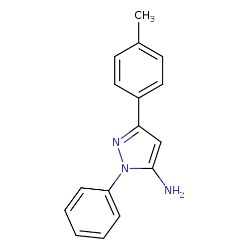 Cc1ccc(cc1)c1nn(c(c1)N)c1ccccc1