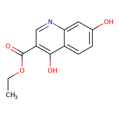 CCOC(=O)c1cnc2c(c1O)ccc(c2)O