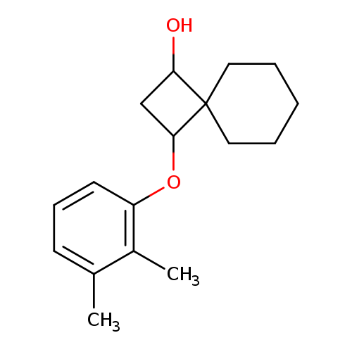 OC1CC(C21CCCCC2)Oc1cccc(c1C)C