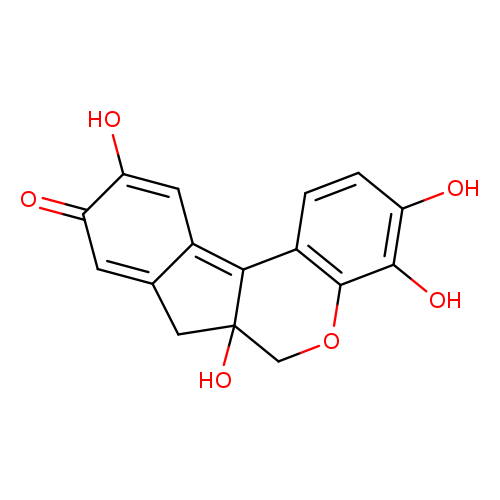 O=C1C=C2CC3(C(=C2C=C1O)c1ccc(c(c1OC3)O)O)O