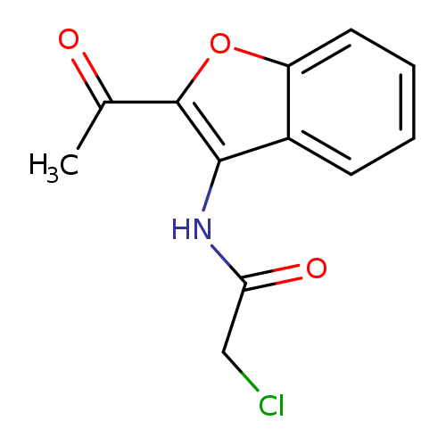 ClCC(=O)Nc1c(oc2c1cccc2)C(=O)C