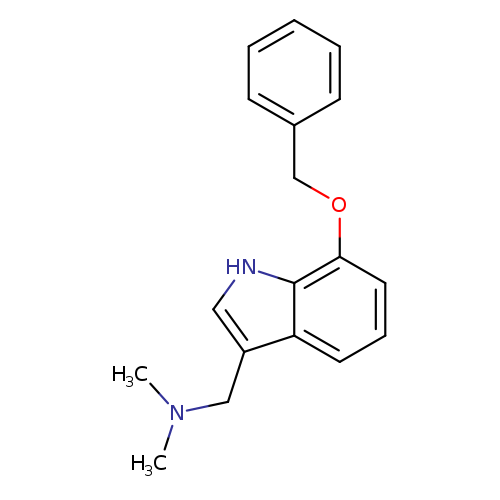 CN(Cc1c[nH]c2c1cccc2OCc1ccccc1)C