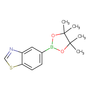 CC1(C)OB(OC1(C)C)c1ccc2c(c1)ncs2
